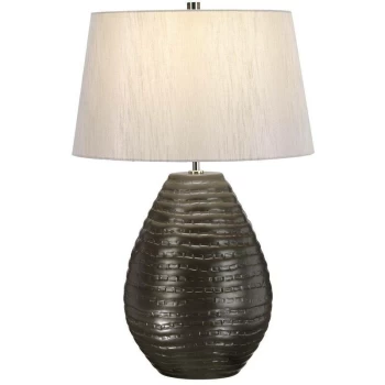 Brunswick - 1 Light Table Lamp Ceramic, E27 - Elstead