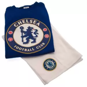 Chelsea FC Childrens/Kids T Shirt And Short Set (12-18 Months) (Blue/White)
