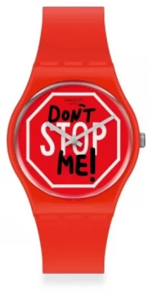 Swatch DON'T STOP ME Unisex rubber strap GR183 Watch