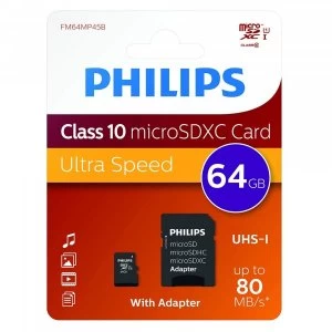 FM64MP45B-10 Class 10 64GB Micro SDHC Card