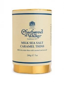 Charbonnel Et Walker Milk Chocolate Thins With Caramel & Sea Salt 200G