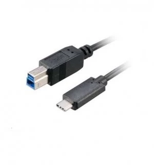 Akasa USB 3.1 C (M) to USB 3.0 B (M) 1m Black Retail Packaged Printer/Scanner Data Cable