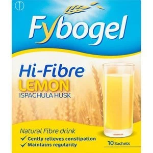 Fybogel Hi Fibre Lemon Ispaghula Husk 10 Sachets
