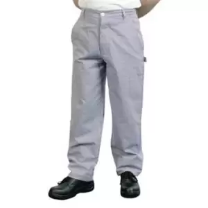 BonChef Classic Mens Chef Trousers 30" (Royal/White)