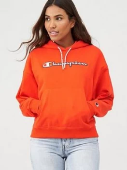 Champion Hooded Sweatshirt - Red , Red, Size S, Women