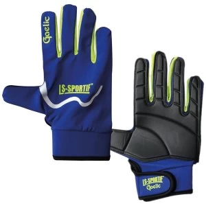 LS Sportif Famous Gloves Royal/Lime/Black - Small Junior
