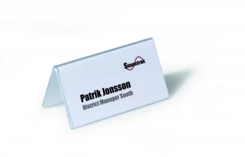 Durable Table Name Holder 52x100mm Pack of 25 8051