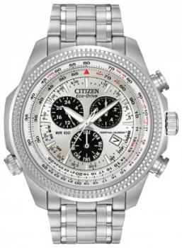 Citizen Eco-Drive Mens Stainless Steel Chronograph Watch
