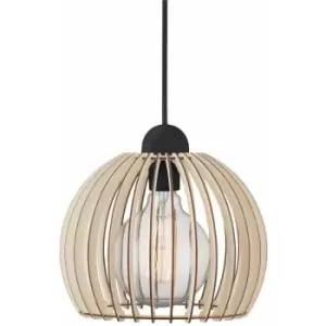 Nordlux Chino 25cm Wire Frame Pendant Ceiling Light Brown, E27