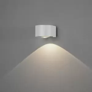 Gela Outdoor Modern Wall Down Light White 6W LED, IP54