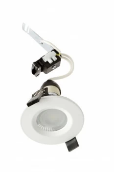 Wickes White Shower Light Fitting with Warm White Cob LED - 5W GU10