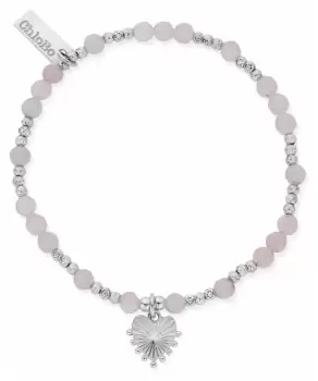 ChloBo SBRQFB3196 Glowing Beauty Rose Quartz Bracelet Jewellery