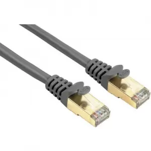 Hama CAT 5e Network Cable STP (Grey) Gold-plated Shielded 1.50 m