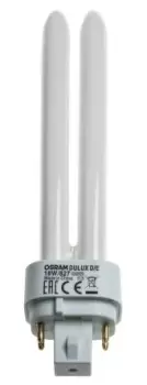 Osram G24q-2 DULUX Quad Tube Shape CFL Bulb, 18 W, 2700K, Extra Warm White Colour Tone