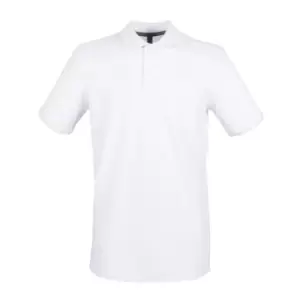 Henbury Mens Modern Fit Cotton Pique Polo Shirt (3XL) (Ash)