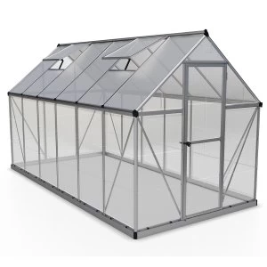Palram Hybrid Greenhouse 6 x 12 - Silver