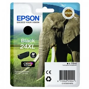 Epson 24XL Elephant Black Inkjet Cartridge