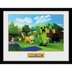 Minecraft Ocelot Chase Collector Print