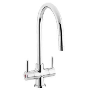 Bristan Beeline Monobloc Kitchen Sink Mixer Tap With Pull-Out Nozzle Chrome BE SNK C - 630838