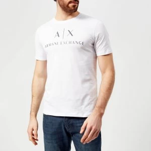 Armani Exchange AX Script Logo T-Shirt White Size XL Men
