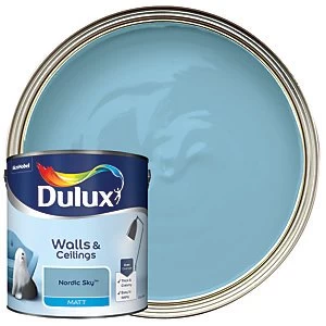 Dulux Walls & Ceilings Nordic Sky Matt Emulsion Paint 2.5L