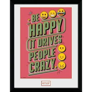 Emoji Be Happy Collector Print