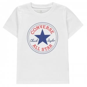 Converse Chuck Short Sleeve T-Shirt Infant Boys - White