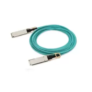 HPE JL856A fibre optic cable 2m QSFP28 Cyan