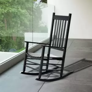 Alfresco Wooden Rocking Chair, black