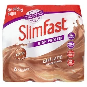 SlimFast Protein Cafe Latte Flavour Shakes 6x 325ml