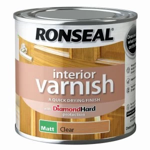 Ronseal Quick Dry Varnish - Clear Matt - 250ml