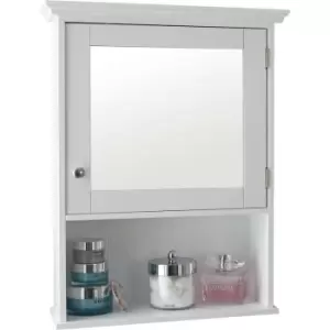 Colonial Mirrored Cabinet White - GFW