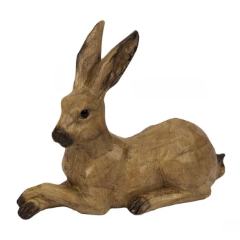 HESTIA Wood Effect Ornament - Hare