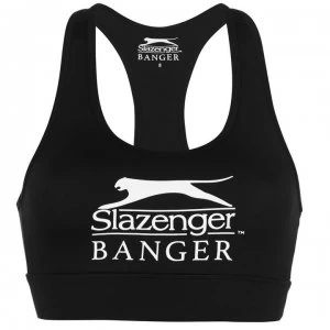 Slazenger Banger Logo Sports Bra - Black