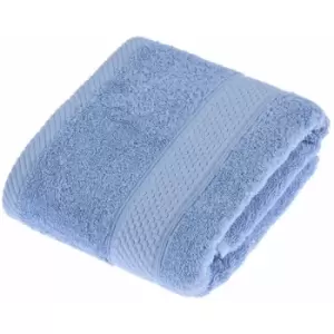 HOMESCAPES Turkish Cotton Light Blue Hand Towel - Light Blue
