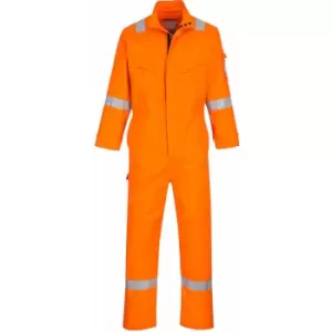 Mens Bizflame Flame Resistant Work Overall/Coverall (l/r) (Orange) - Orange - Portwest