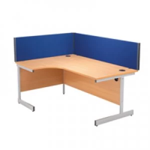 Jemini 1600mm Blue Straight Desk Screen KF73917