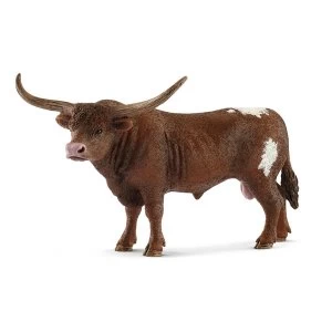 SCHLEICH Farm World Texas Longhorn Bull Toy Figure