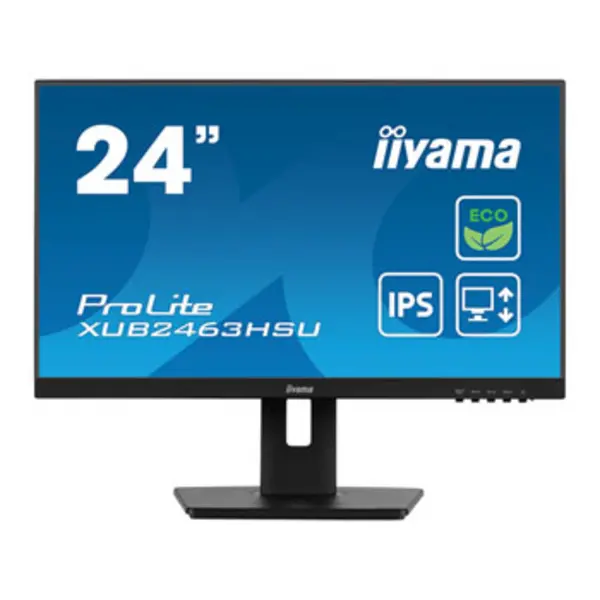 iiyama iiyama ProLite XUB2463HSU-B1 61cm (24") 1920 x 1080 pixels Full HD LED 1 ms Black XUB2463HSU-B1