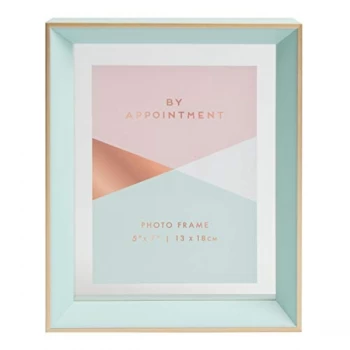 5" x 7" - By Appointment Green & Gold Photo Frame