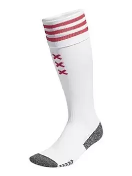 adidas Ajax 23/24 Home Stadium Socks, White, Size S