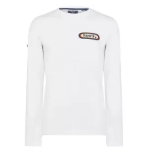 Superdry Cl Season Long Sleeve T-Shirt - White