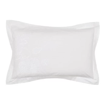 Sanderson Cantaloupe Embroidered Oxford Pillowcase - IVORY