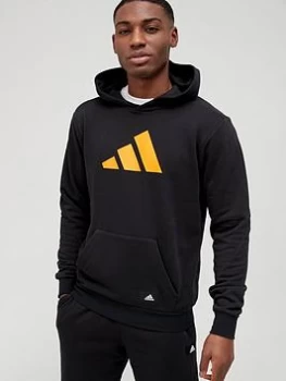 adidas Future Icons Sports Sweatshirt Hoodie - Black Size XL Men