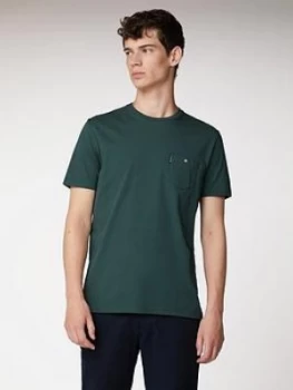 Ben Sherman Spade Pocket T-Shirt - Forest Green, Forest, Size L, Men