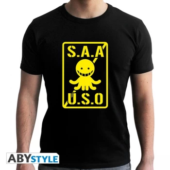 Assassination Classroom - S.A.A.U.S.O Mens XX-Large T-Shirt - Black