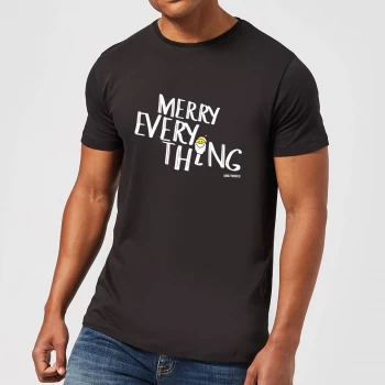 Smiley World Merry Everything Mens T-Shirt - Black