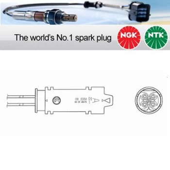 1x NGK NTK Oxygen O2 Lambda Sensor OZA457-EE6 OZA457EE6 (1398)