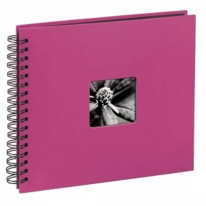 Fine Art Spiral Bound Album 36x32cm 50 Black pages Pink