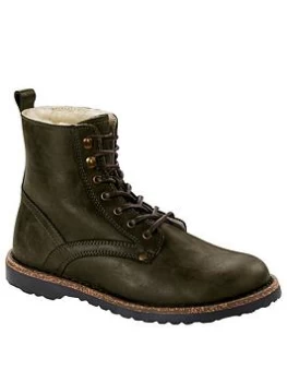 Birkenstock Bryson Shearling Ankle Boots - Green, Size 6, Women